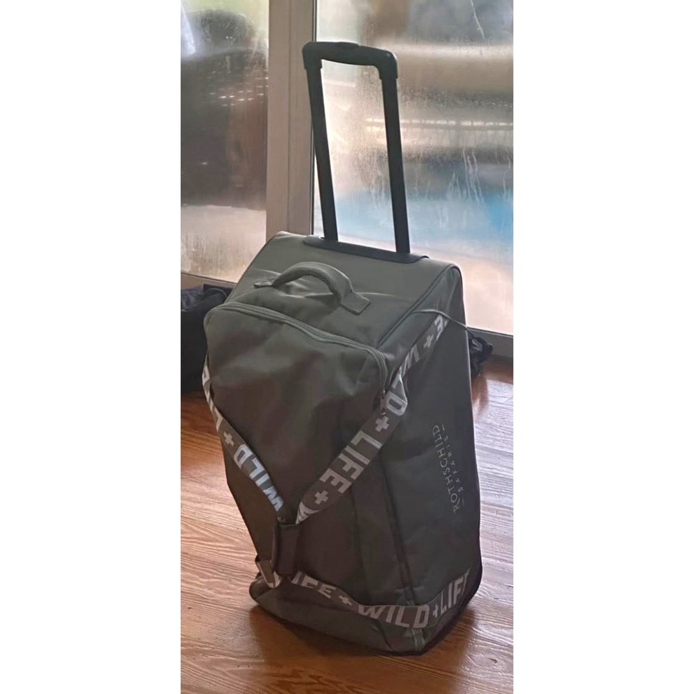 Fila 26" Lightweight Rolling Duffel Bag, Backpack Luggage Green